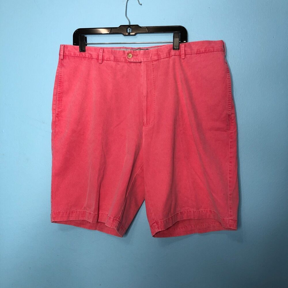 Peter Millar Shorts Mens 40 Pink Pima Cotton Casual Chino Bottoms